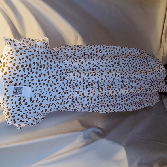 Kirundo Summer Leopard Mini Dress SZ LG - Picture 5 of 11